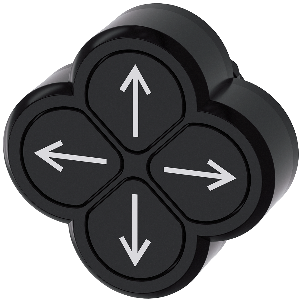 G_IC03_XX_28564P 3SU1000-3FB11-0AU0 Quadruple pushbutton, black - Зображення 1