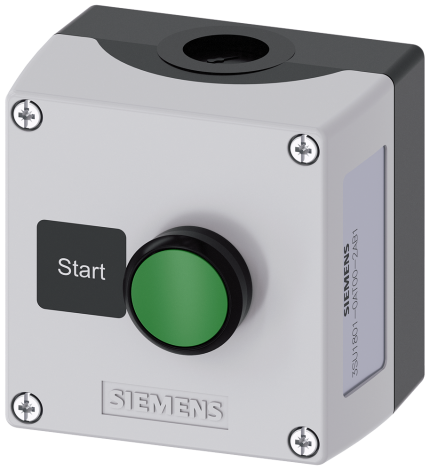 3SU1801-0AT00-2AB1 Enclosure plastic, 1 control point