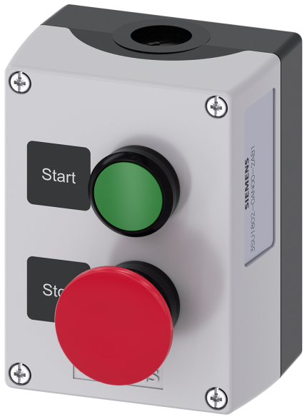 3SU1802-0AN00-2AB1 Enclosure plastic, 2 control points