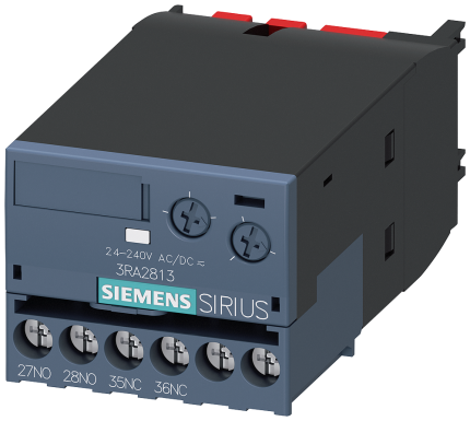 3RA2813-1FW10 AUX. SWITCH ON-DELAY UC24-240V 0...