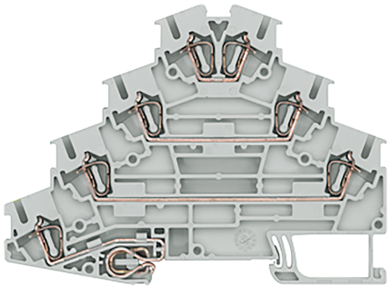 8WH2040-4LF00 4-TIER MOTOR TERM. 2.5MM2, GRAY