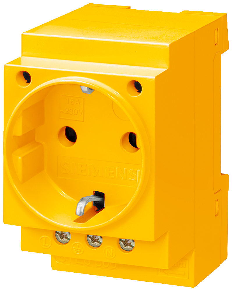 P_I201_XX_06113P 5TE6810 INSTALLATION SOCKET VDE YELLOW - Зображення 1