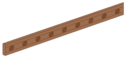 8GF5771 CU-BUSBAR DRILLED 15X5 L=1300