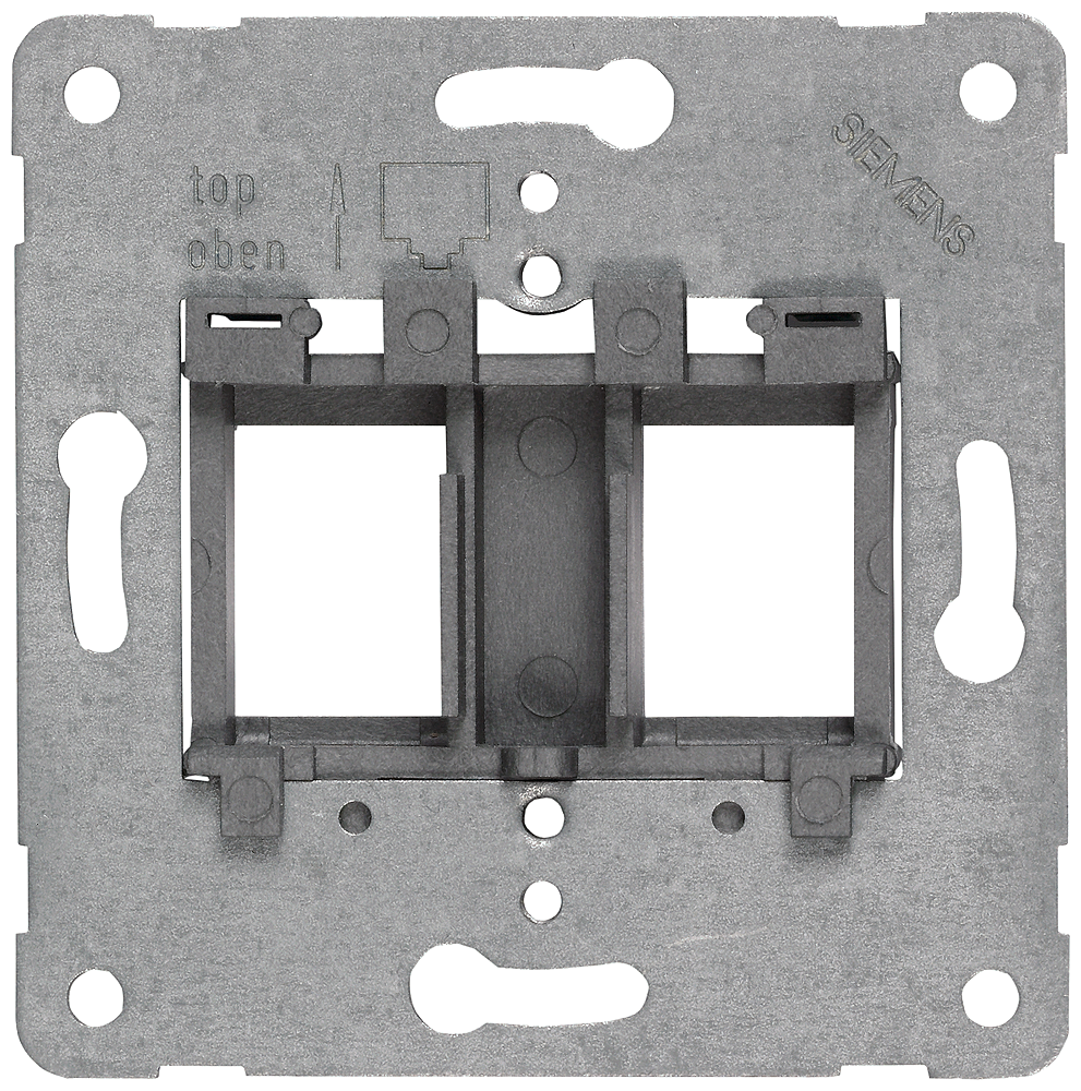 P_I201_XX_08285P 5TG2058-4 SUPPORT PLATE MODULAR-JACK SILBER - Зображення 1