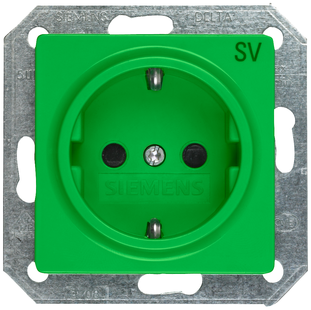 P_I202_XX_00133P 5UB1900 I-SYS. SCHUKO SV GREEN SHUTTER - Зображення 1