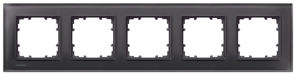 P_I202_XX_00595P 5TG1205-2 MIRO FRAME 5-FOLD GLASS BLACK - Зображення 1