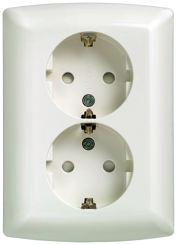 P_I202_XX_08088P 5UB2211-3 SCHUKO-DOUBLE SOCKET OUTLET, TWH - Зображення 1