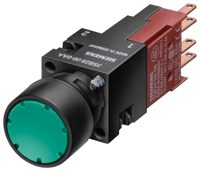 P_NSD0_XX_00797P 3SB2226-0AH01 ILL. PUSHBUTTON, TRAN., W2X4.6D,... - Зображення 1